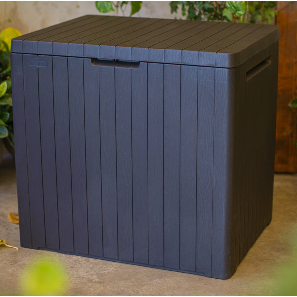 Keter 30 Gallon Resin Deck Box Lockable Water Resistant Patio Furniture